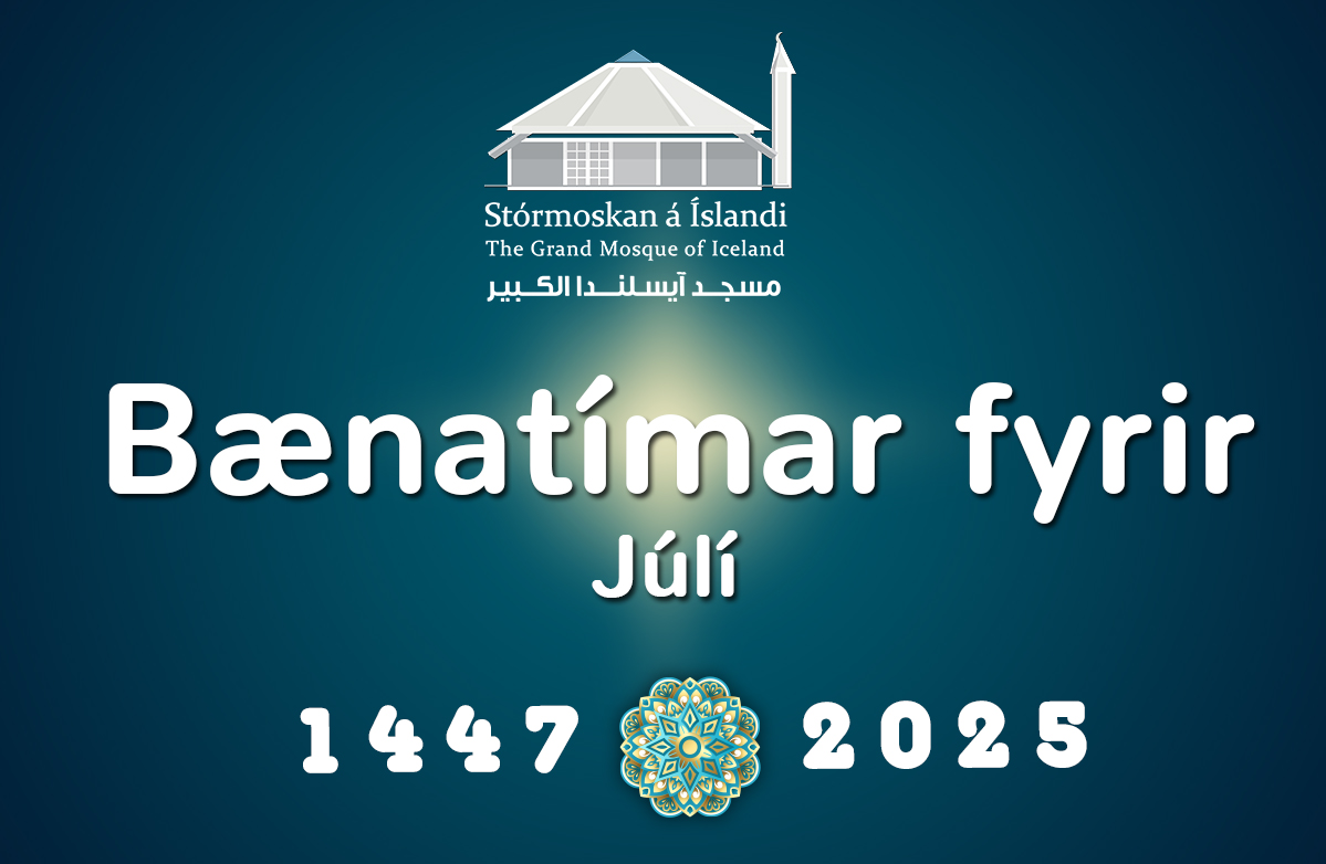 Bænatímar fyrir  Júlí 2025