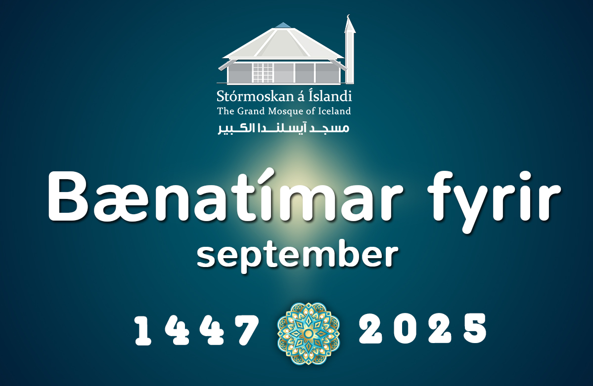 Bænatímar fyrir september 2025