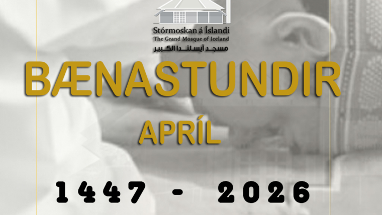 Bænatímar fyrir Apríl 2026